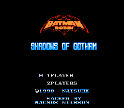 Batman Shadows of Gotham Title Screen